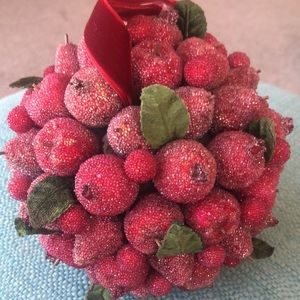 Pottery Barn Faux Berry Kissing Ball